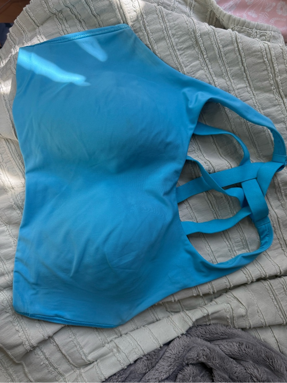 Blue Lulu Sports Bra